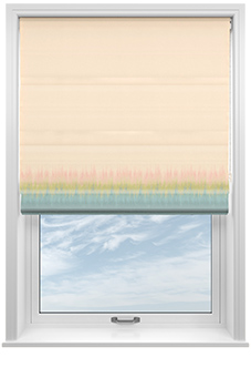 Petal & Block Monsoon Mist, Dhara - Roman Blind
